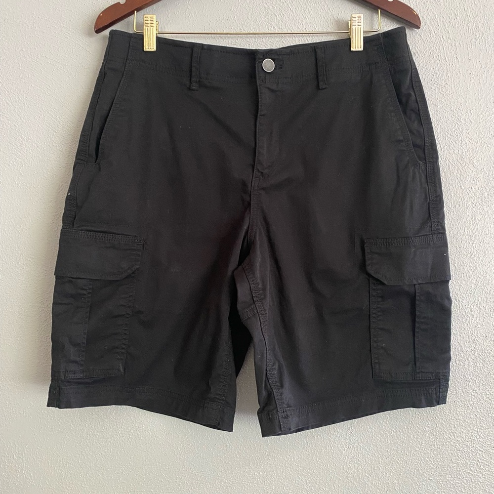George Cargo Shorts Men’s Size 34 Black Casual Summer Neutral